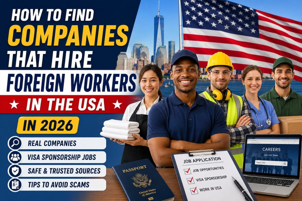How to Find Companies That Hire Foreign Workers in the USA in 2026
